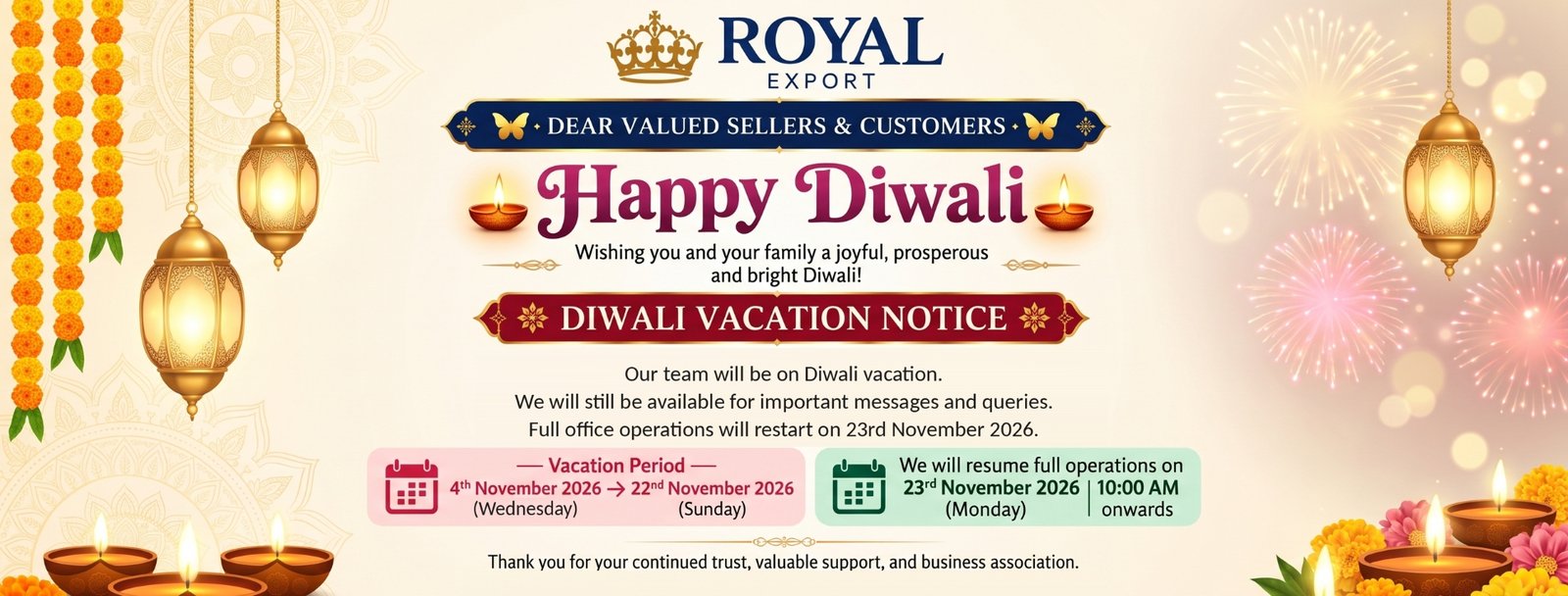 Diwali Vacation