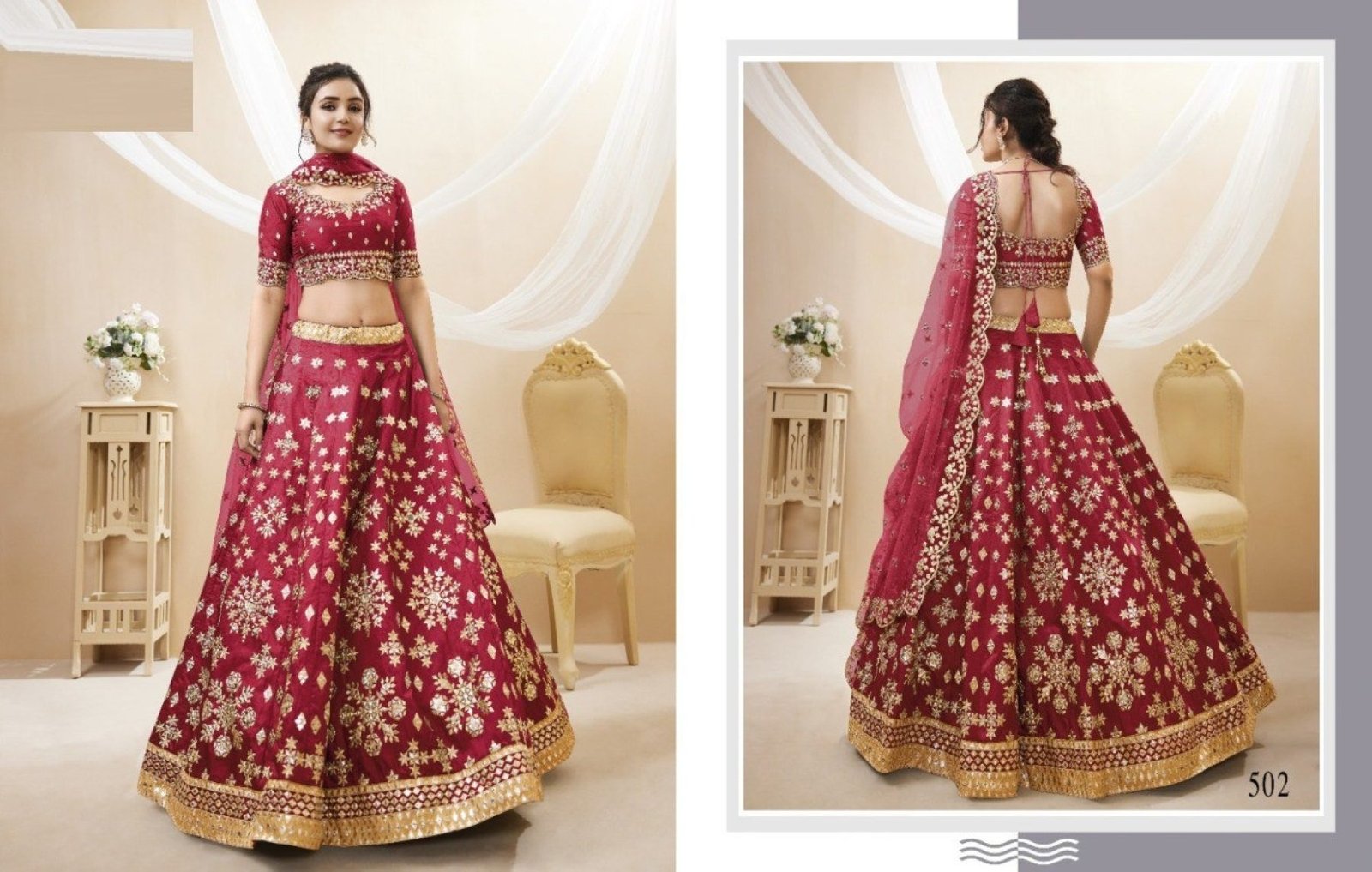 Buy Beautiful Zari Embroidery Work Lehenga Choli at Rs. 3050 online ...