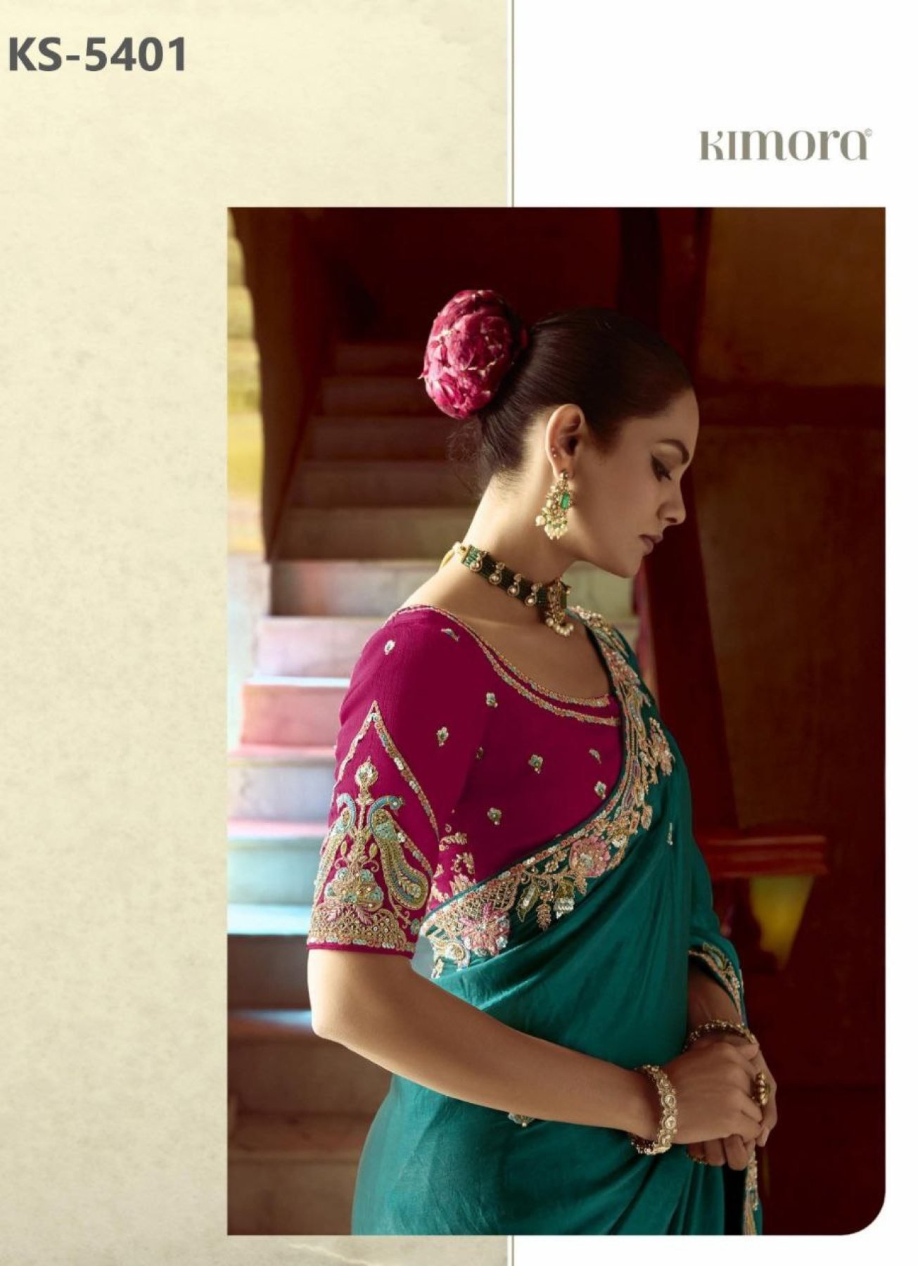 Crush silk saree with readymade blouse 💕