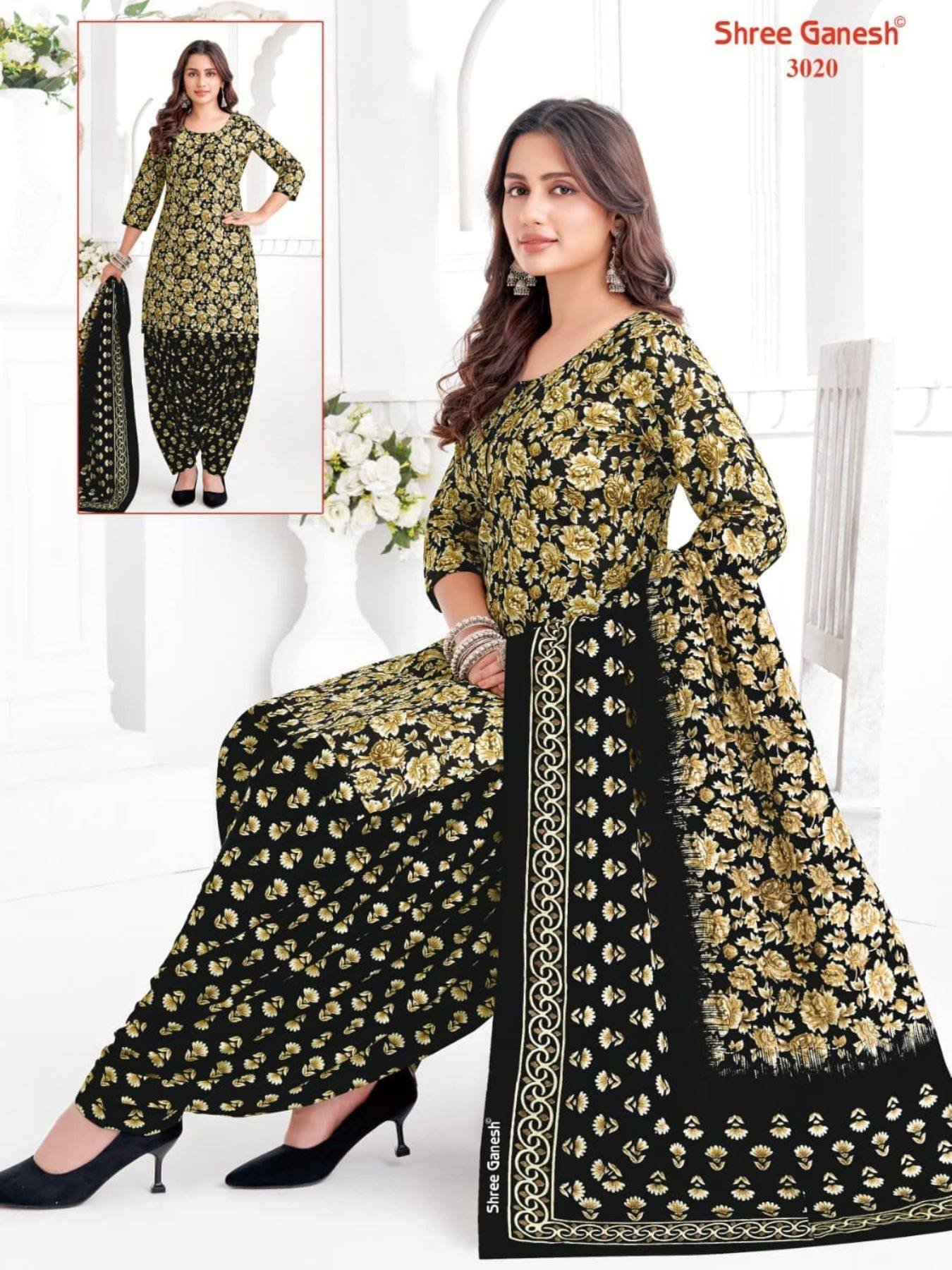 Elegant Printed Cotton Suit Material for Women at Best Wholesale Price.