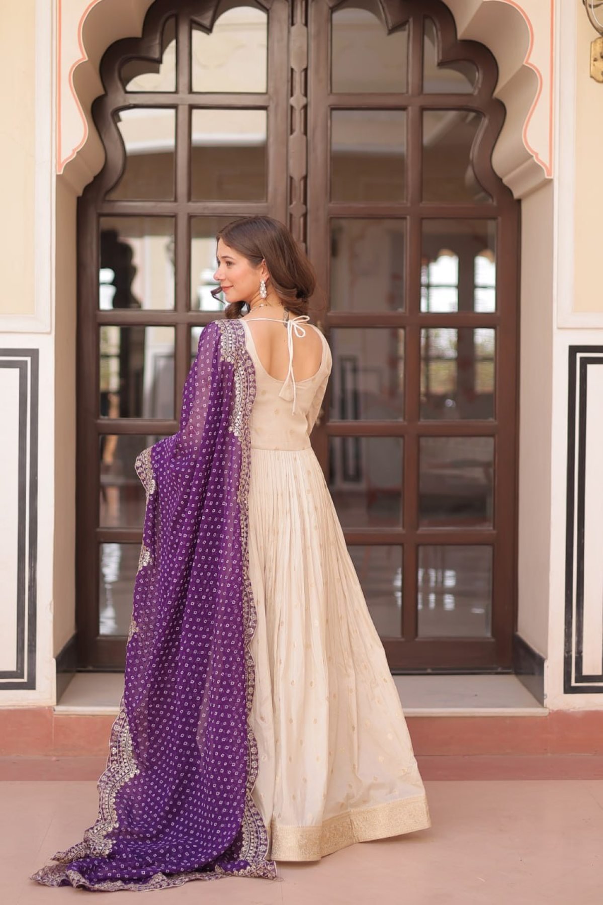 strapless open back dress 100% Linen Collarless Mid-Length Dress SOFIA – LINTICO main image 0
