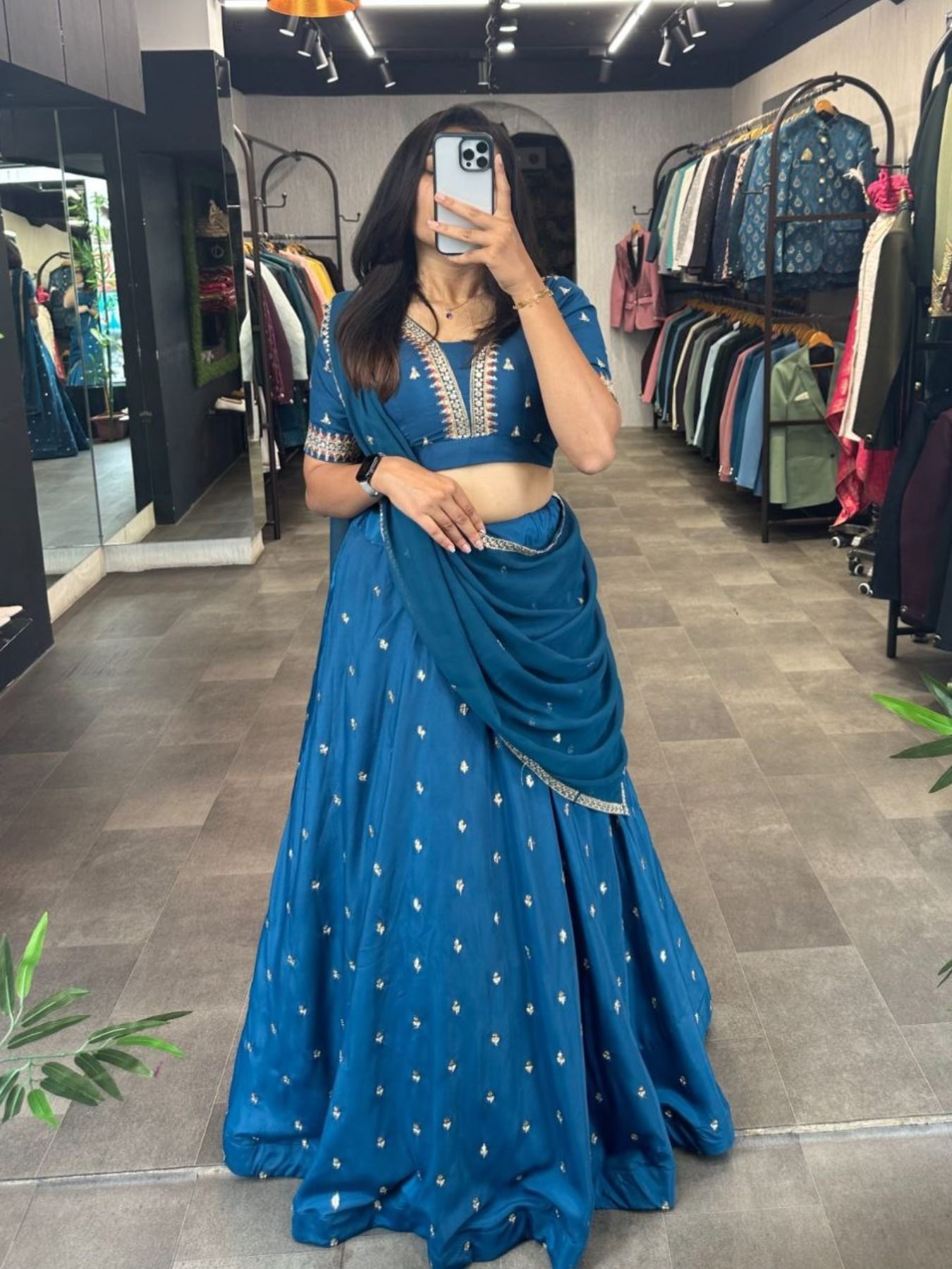 Jimmy Choo Silk With Heavy Micro Cotton And Heavy Embroidery Sequence Work With Lace Border Lehenga
