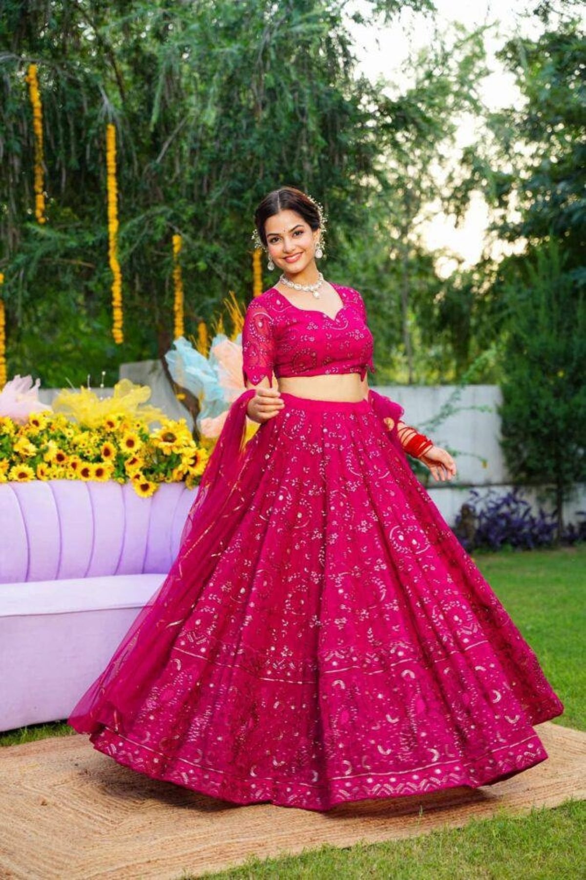 Buy Online Thread Work Lehenga Choli : 272156 -