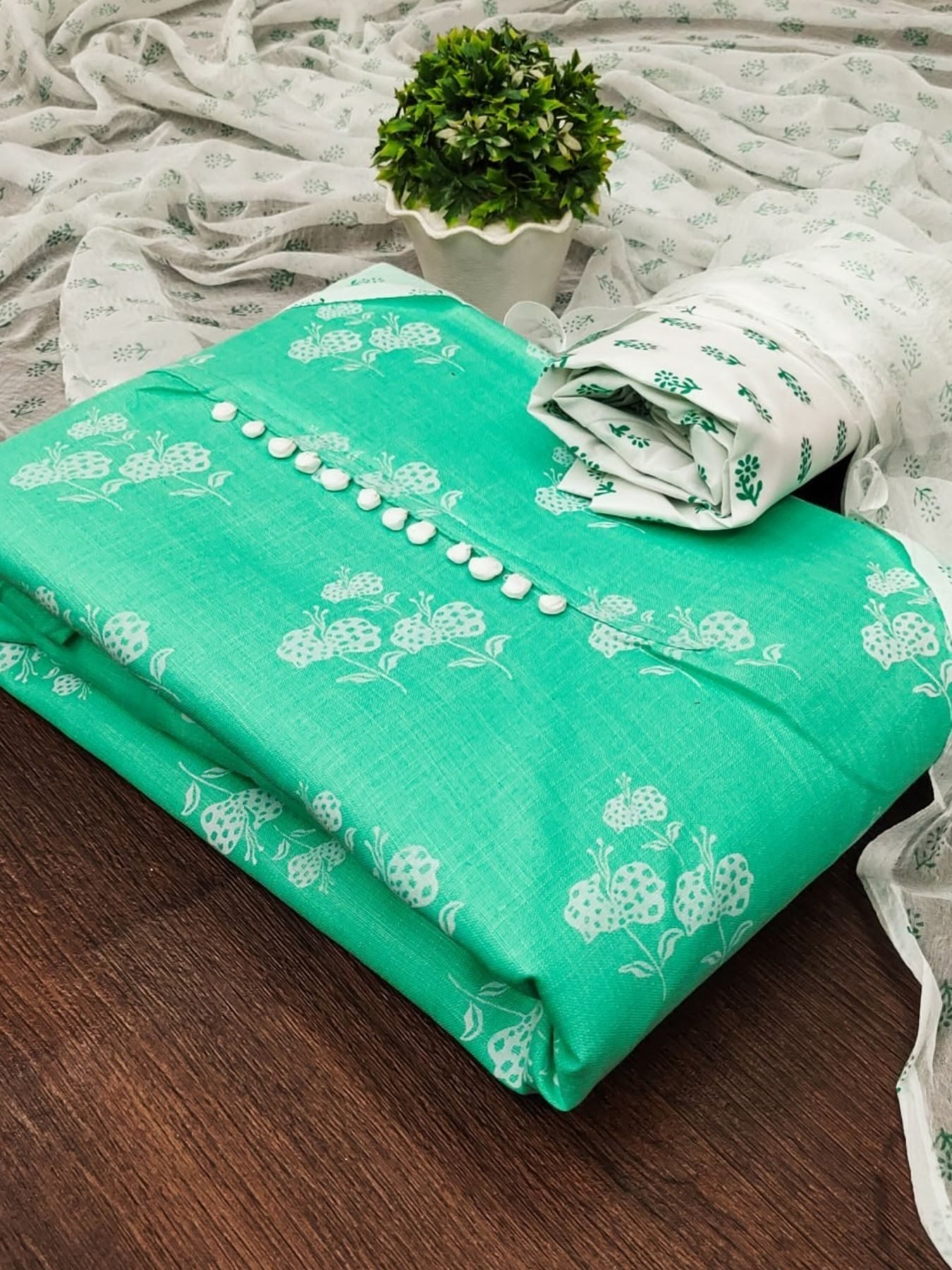 slub cotton dress material Designer Latest Cotton Dress Material Suit Set Collection