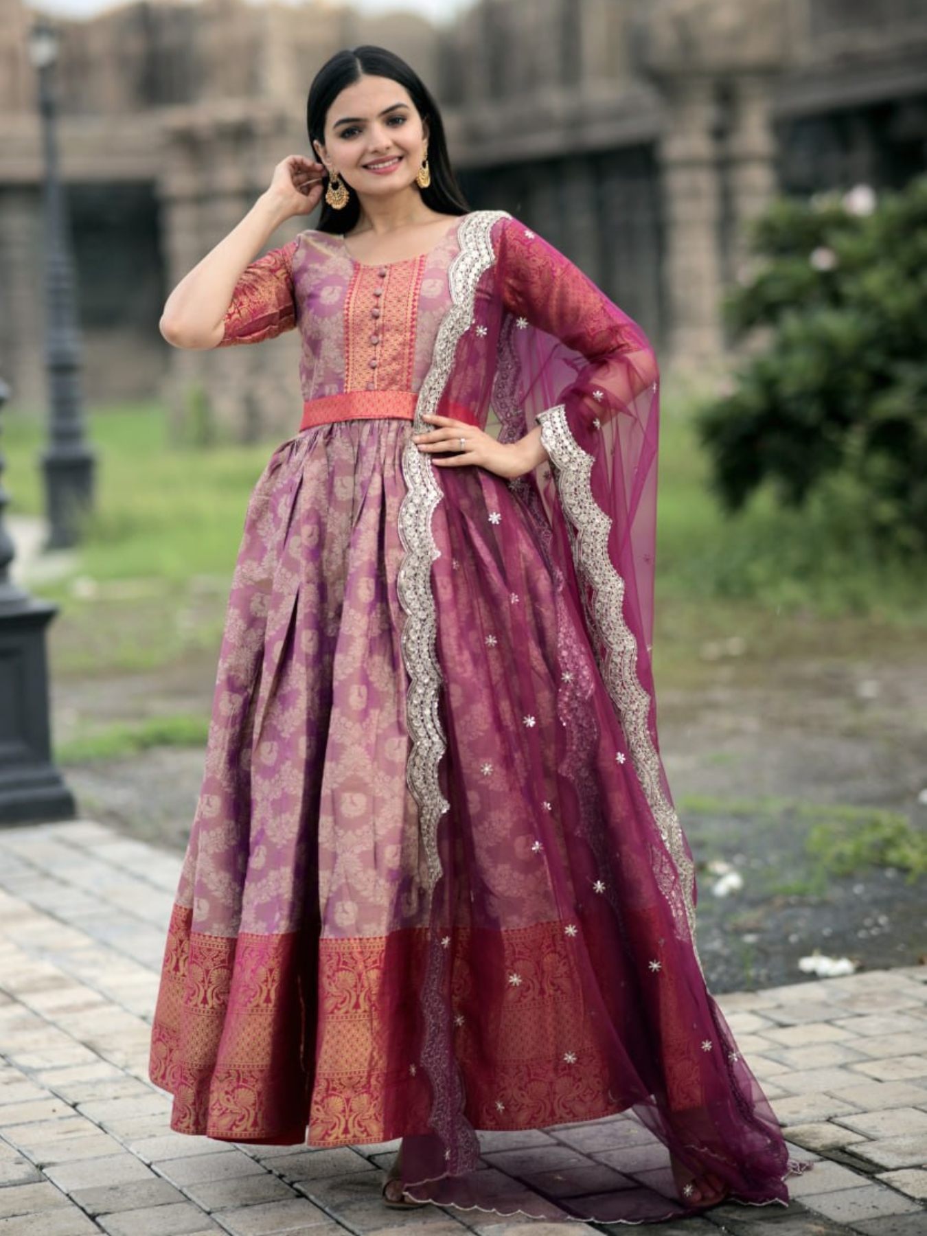 gulzhar catalogue rhea 2021 to 2024 series free size heavy embroidery  designer partywear anarkali gown style dress partywear gown suit