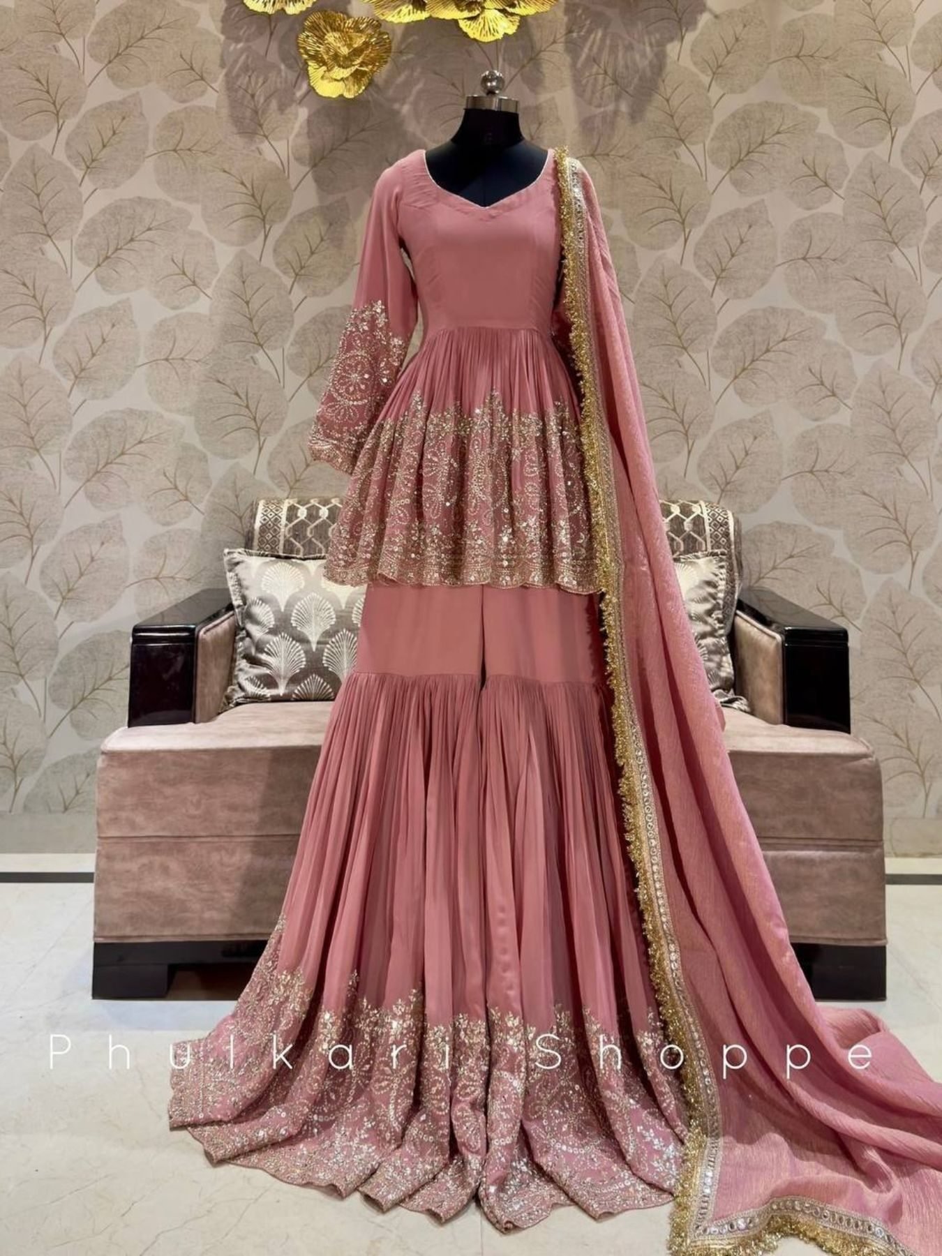 Traditional Wear Embroidered Fully Stitched Top Plazzo Dupatta Set Surat,India. Traditional Wear Embroidered Fully Stitched Top Plazzo Dupatta Set Surat,India.