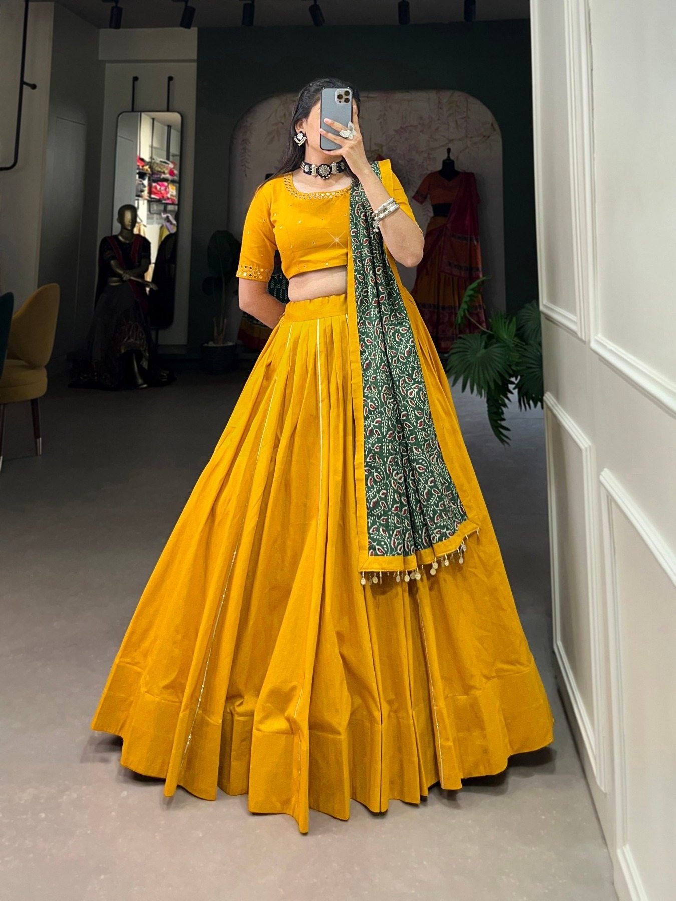 Gota patti lehenga choli online deals