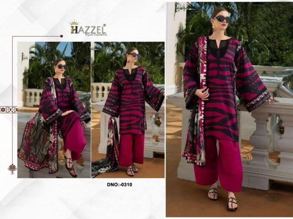 2025 Hazzel Peach Cotton Pakistani Suit with Exclusive Embroidery At Manufacturer Price Pakistani Suits Wholesale