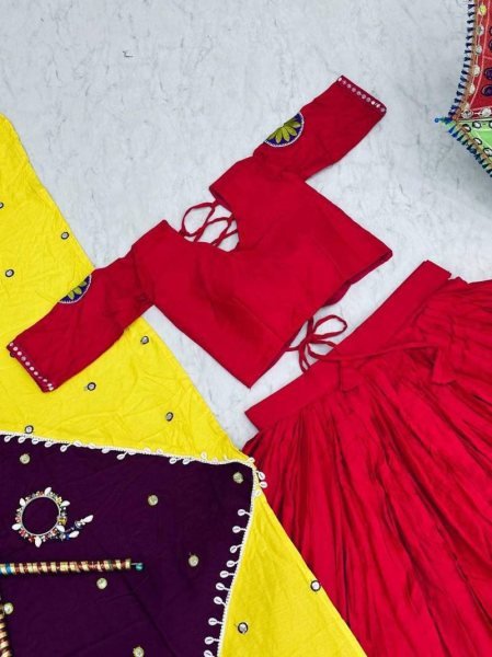 9 Raas Special Rayon Lehenga Choli Ready to Shine in Every Garba Night Navratri Lehnega Choli
