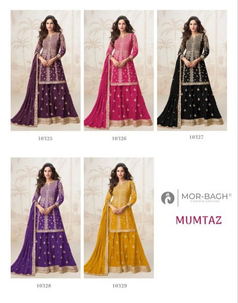 Aashirwad Creation Mumtaz 10326 Premium Chinon Silk Party Wear Salwar Kameez  Designer Plazzo Salwar Suits Wholesale