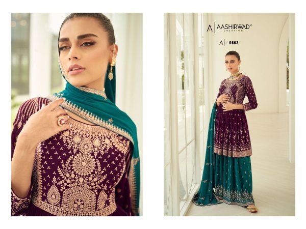 Aashirwad Gulkand Somya Designer Plazzo Salwar Suit Designer Plazzo Salwar Suits Wholesale