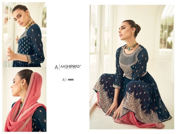Aashirwad Gulkand Somya Designer Plazzo Salwar Suit Designer Plazzo Salwar Suits Wholesale