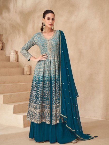 Aashirwad Gulnaaz Skirt Style Suit with Dupatta Luxury Ethnic Collection Salwar Kameez