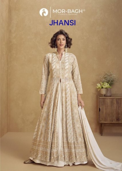 Aashirwad Jhasi Heavy Georgette Kurti Suits Latest Ready To Wear Party Wear Collection For Wholesale Buyers Anarakali Gown Wholesale