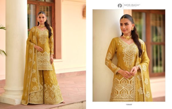 Aashirwad Manya Yellow Tora Silk Kurti Palazzo Set for Wedding Wear Designer Plazzo Salwar Suits Wholesale