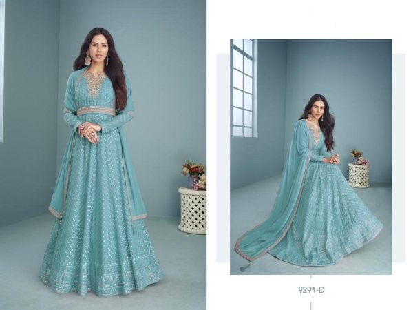 Aashirwad presents georgette indian wedding salwar suits collection at wholesale Anarakali Gown Wholesale