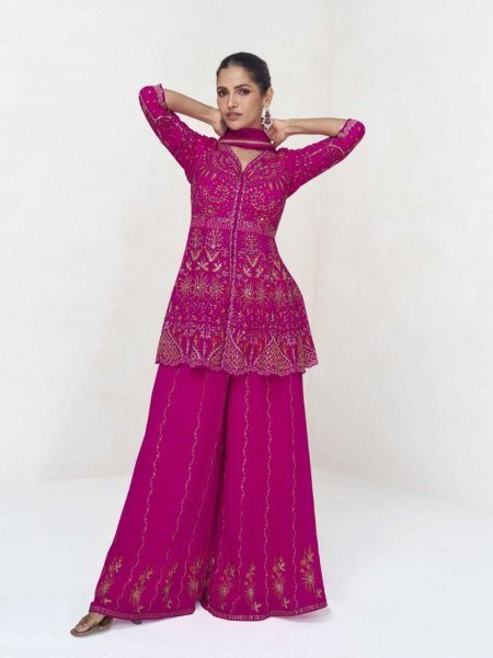 Aashirwad Real Georgette Fully Stitched 3pc. 
