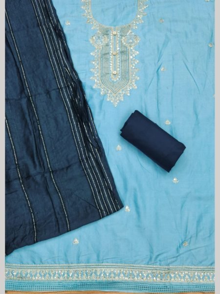 Adorable Heavy rayon Lavender Color Dress Material with A Durable Heavy Cotton Bottom And Dupatta  Color Set Matching Dress Material Wholesale