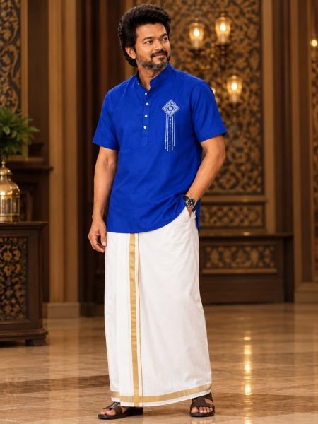 Advanced Blue Premium Magic Cotton Printed Jippa for Men at Wholesale Rate 