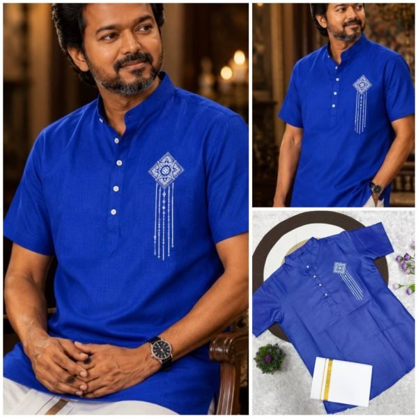 Advanced Blue Premium Magic Cotton Printed Jippa for Men at Wholesale Rate Mens Shirt