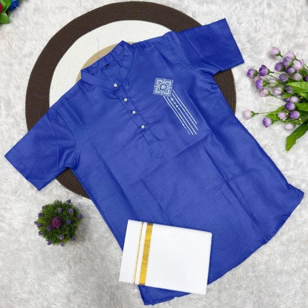 Advanced Blue Premium Magic Cotton Printed Jippa for Men at Wholesale Rate Mens Shirt