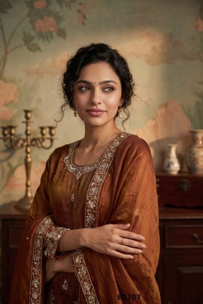 Advanced Brown Boutique Quality Readymade Salwar Suit for Wedding and Festive Wear Designer Plazzo Salwar Suits Wholesale
