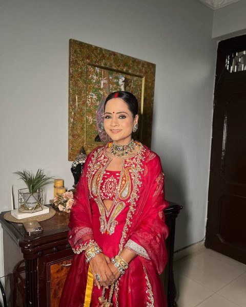 Advanced Quality Red Chinon Embroidered Kurti Blouse Pant Set with Georgette Dupatta Ready To Wear Collection