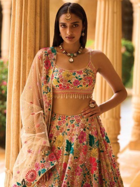 Advanced Yellow Georgette Lehenga Choli with Soft Net Dupatta at Wholesale Rate Designer Lehenga Choli