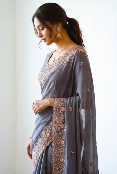 Affordable Teal Blue Soft NxC Moss Chiffon Saree with Mono Banglory Blouse at Wholesale Rate Pure Chiffon Sarees Wholesale