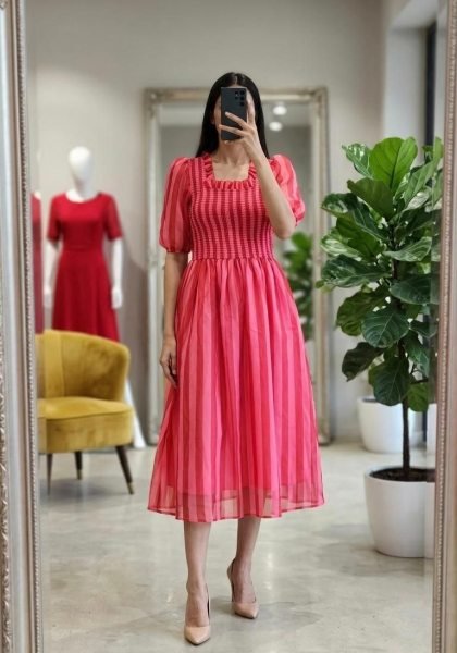 Alfino Chiffon Casual Party Wear Dress Western Ladies Top Wholesale