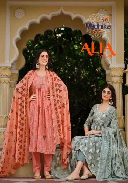Alia Cut Embrodery Kurti Set 3 Piece Kurti Set