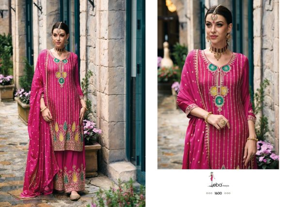 ALKA Heavy Chinon with emboidery work Plazzo Suit  Churidar Salwar Suits Wholesale