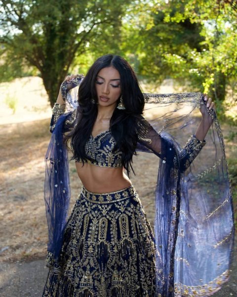 Alluring Blue Designer Butterfly Net Lehenga Choli with Canvas Patta and Sequin Work Designer Lehenga Choli