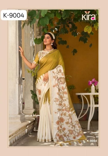 Alluring Mustered Yellow Premium Tussar Silk Saree Collection at Wholesale Price Printed Cotton Sarees Wholesale