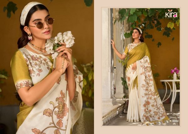 Alluring Mustered Yellow Premium Tussar Silk Saree Collection at Wholesale Price Printed Cotton Sarees Wholesale