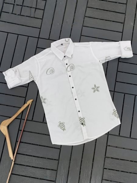 Alluring OffWhite Exclusive Cotton Full Sleeve Shirt for Men at Wholesale Rate Mens Wear