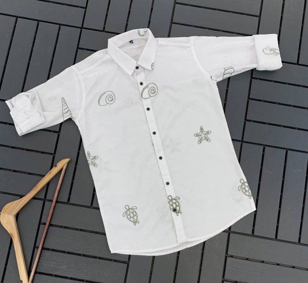 Alluring OffWhite Exclusive Cotton Full Sleeve Shirt for Men at Wholesale Rate Mens Shirt