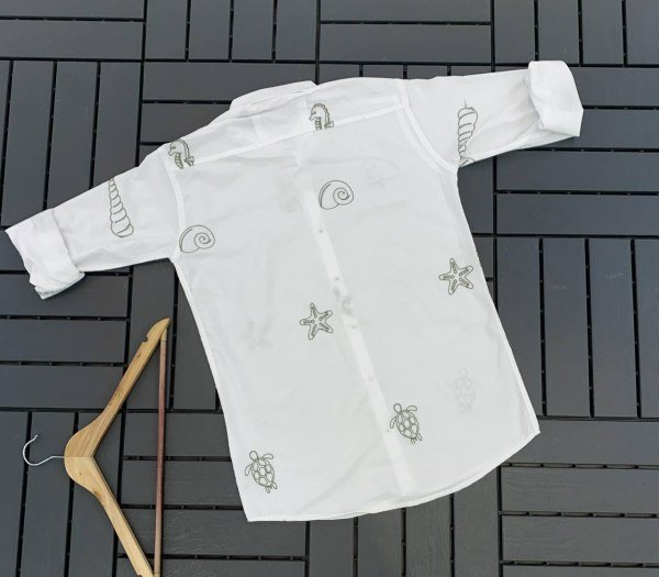Alluring OffWhite Exclusive Cotton Full Sleeve Shirt for Men at Wholesale Rate Mens Shirt
