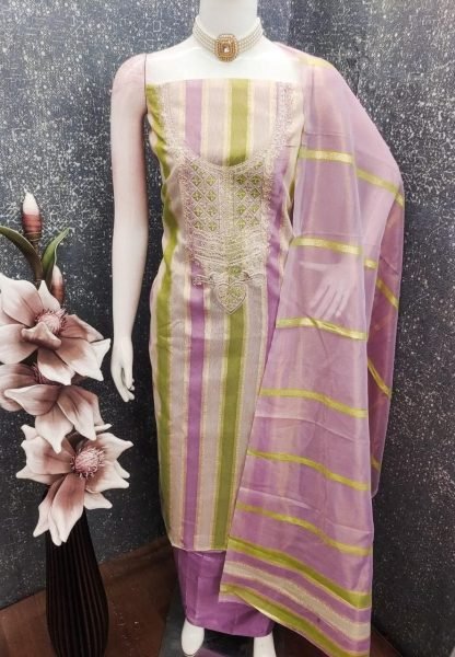 Alluring Purple Premium Festive Wear Suit Material for Women at Wholesale Rate Color Set Matching Dress Material Wholesale