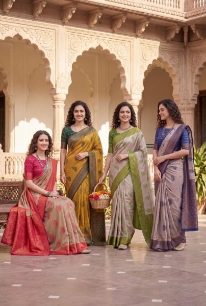 Alluring Rani Pink Pure Banarasi Silk Saree with Flowers and Meena Zari Design Silk Sarees Wholesale