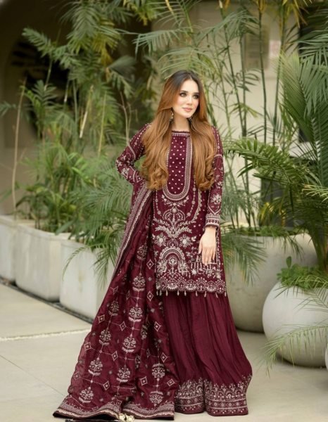 Alluring Red Fully Stitch Georgette Plazzo Suit for Bulk Buyers at Wholesale Rate  Ready To Wear Collection