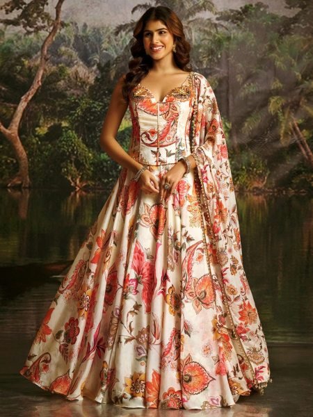 Alluring White Handwork Lehenga for Wedding and Cocktail Wear  Lehenga