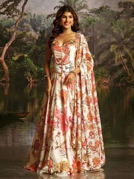 Alluring White Handwork Lehenga for Wedding and Cocktail Wear Designer Lehenga Choli