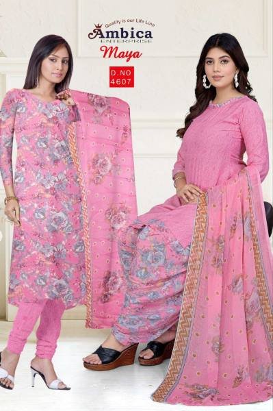 Ambica Printed Crepe Dress material  Ambica Crepe Dress Material