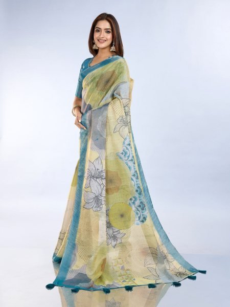 Anmol Silk Saree with Tassel Pallu and Matching Blouse Piece Silk Sarees Wholesale