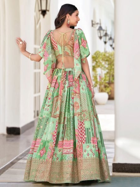 Antique western Embroidered Bridal Lehenga Heavy Chinnon Silk Wedding Look at Wholesale Price Designer Lehenga Choli