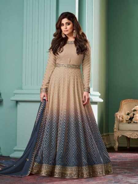 Artisan Anarkali Gown with Embroidery – Ready-to-Wear Festive Suit for Weddings Anarakali Gown Wholesale