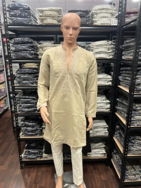 Artisanal Brown Star Silk Kurta Pajama for Groom, Reception and Festive Events Kurta Pajama Wholesale