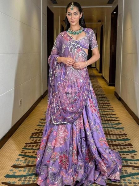 Artisanal Purple Mirror Work Lehenga Choli for Wedding Collection at Manufacturer Price  Lehenga