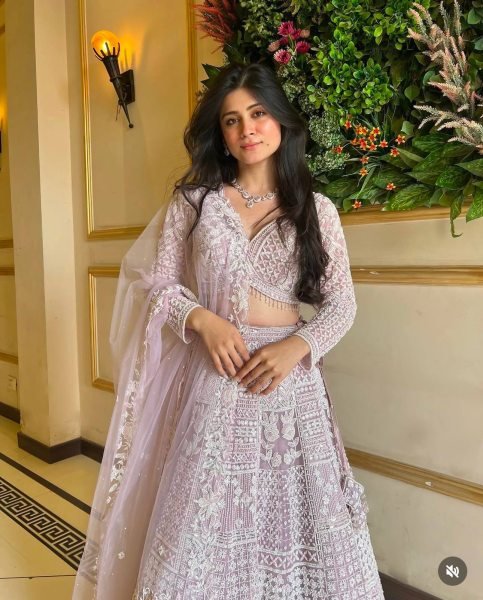 Artistic Baby Pink Party Wear Net Lehenga with Sequin Work and Can Can Flair Designer Lehenga Choli